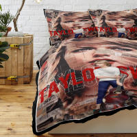 Set De Edredón Y Sábanas Ligero Y Suave De Microfibra 3 Piezas Look Back on the Girl Con Fundas De Almohada Moderno Para Cama - details 13