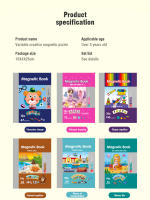 Libro Inteligente Montessori Para Niños Con Rompecabezas 3D De Dibujos Animados Juguete Educativo De Entrenamiento Cerebral Regalo De Cumpleaños Para Niños - details 16