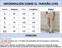 Pantalones De Verano De Algodón Y Lino Para Mujer Cintura Alta Elástica Casual Transpirables Pantalones De Pato Sueltos De Moda Para Calle - details 0