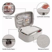 Organizador De Maquillaje Grande Con Brochas Y Bolsa De Viaje Pequeña Caja De Cosméticos Nylon Estilo Casual Cierre De Cremallera - details 9