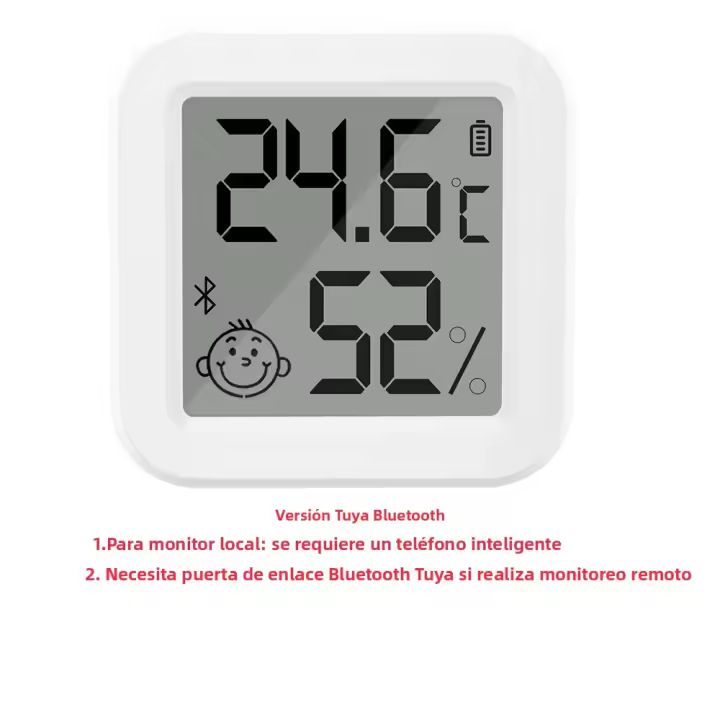 Sensor De Temperatura Y Humedad Inteligente Tuya LCD Mini Termómetro Higrómetro Con Control Remoto Por APP Para El Hogar - 1