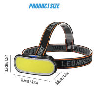 Lámpara Frontal De Pesca Super Brillante COB Luz De Trabajo Portátil Luz De Camping Al Aire Libre Con Luz Blanca Y Roja Pantalla De Poder - details 7