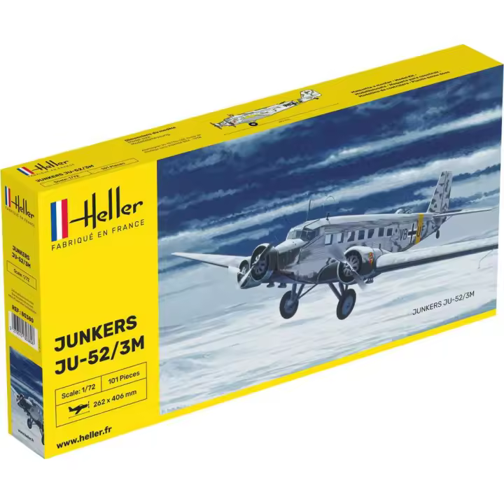 Heller 80380 - Maqueta  Junker Ju-52/3M. Escala 1/72 - 1