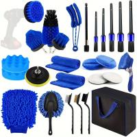 Kit De Limpieza Para Coche RV 27 Piezas Cepillo De Limpieza Accesorios De Coche Suministros De Limpieza Cepillo De Reparación Para Baño - details 1