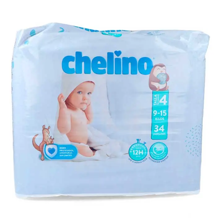 Chelino F&L Pañal Gateo Talla 4  9-15 Kg  34 U - 1