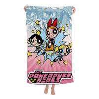 Toalla De Baño De Algodón Y Poliéster Con Diseño De Cartoon Powerpuff Girls Toalla De Playa Kawaii Para Niños Absorbente Y Secado Rápido Tallas Variadas - details 5