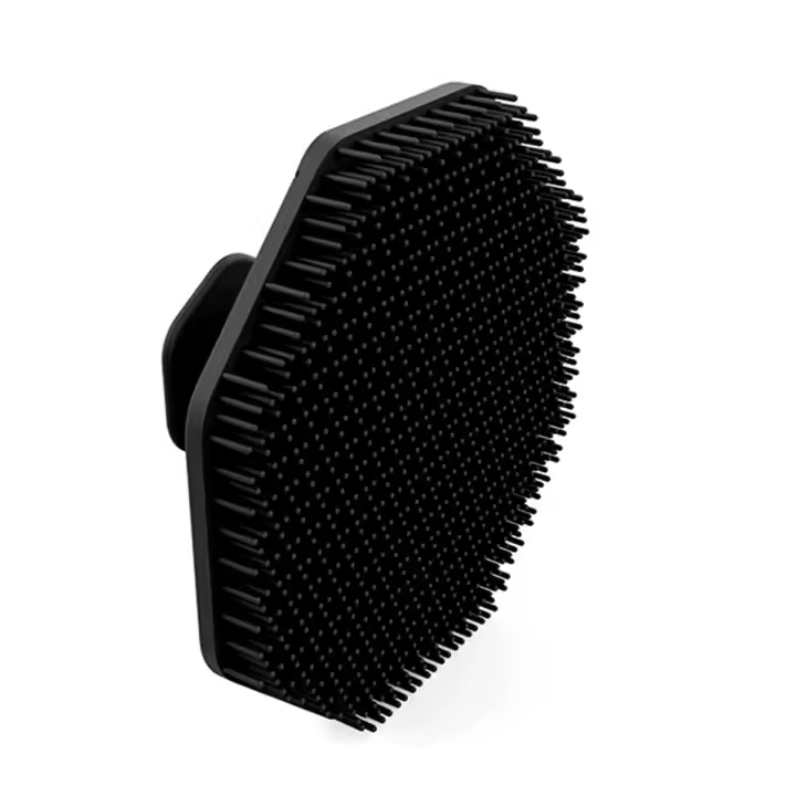 Cepillo de limpieza Facial de silicona suave, 2 piezas, limpiador Facial, limpieza de poros, masaje Facial, negro - 1