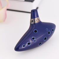 Ocarina De Cerámica Alto C Con 12 Agujeros Flauta De Viento Instrumento Musical - details 2
