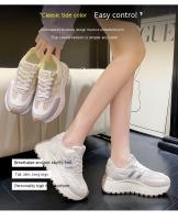 Zapatillas De Correr Para Mujer Retro Plataforma Ligera Transpirables Deporte Casual Zapatos De Muffin Estudiante Nuevo 2024 - details 2