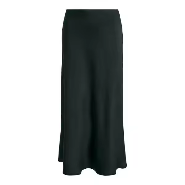 FALDA ONLY SATINADA VERDE ONLCHIGO ANKEL SATIN SKIRT WVN - 1