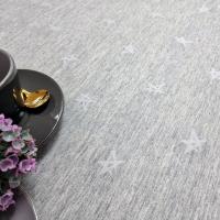 Mantel de tela Jacquard, Mantel impermeable y lavable, Para mesa rectangular, Estilo moderno elegante, Ideal para el hogar interior y exterior, Fácil a limpiar, forma geométrica，Estrella，Gris，STELLA 02 - details 0