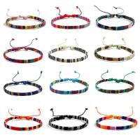 Juego De 12 Pulseras Éticas De Colores Para Mujeres Y Hombres Bohemia Tejidas En Lona Moda Verano Joyería Unisex Geométrica - details 1