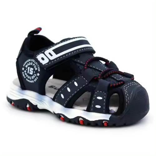 Sandalias sport azul marino BUBBLE KIDS C947 con cierre de velcro en marino. - 1