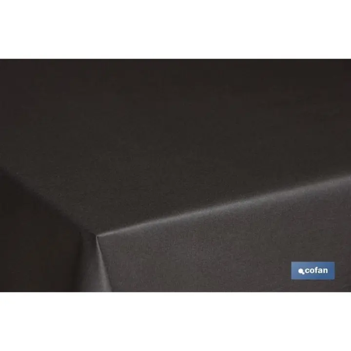 Mantel antimanchas resinado 1,40 x 2.0 mt 50% alg 50% pol.negro - 1