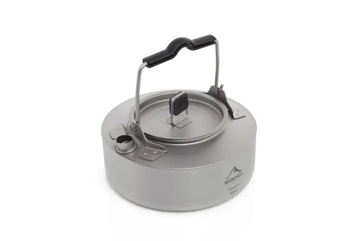 Widesea Kettle De Titanio Para Camping Y Excursiones Equipamiento De Cocina Exterior Tetera Y Cazuela De Viaje De 1L Para 2-3 Personas - 1