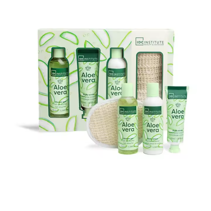 ✨ IDC Institute Set de Regalo Aloe Vera 4 Piezas | Spa Natural para una Piel Radiante y Suave ✨ - 1