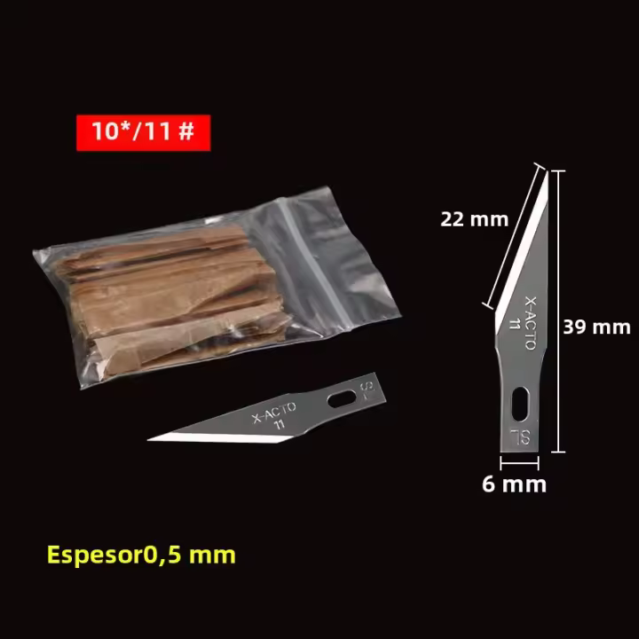 10PCS Herramienta De Reparación BSD Cuchilla De Metal Para Eliminación De Pegamento Y Grabado En Película De Teléfono Móvil - 1