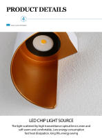 Lámpara De Pared LED IP65 Impermeable Para Exteriores Luz Moderna De Diseño Espiral Nórdica Para Interiores Lámpara De Decoración Para El Hogar 10W - details 10