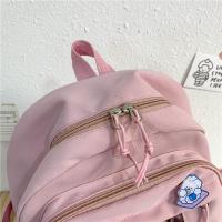 Mochila Kawaii De Japón Para Niñas De Escuela High School Con Múltiples Bolsillos Mochila Harajuku Para Mujeres De Nylon Resistente Color Negro Azul Blanco Rosa Morado - details 19