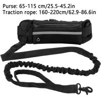 Correa Para Perro Sin Manos Con Bolso De Cinturón Reflectante Y Elástica Retráctil Para Correr Y Caminar Ropa De Seguridad Para Mascotas - details 2