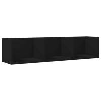 vidaXL Mueble de pared madera de ingeniería 75x18x16,5 cm Blanco, Negro, Roble Sonoma Mueble Almacenaje Estantería para Oficina, Estudio, Dormitorio Estantería/Librería/ mueble de Almacenamiento - details 4