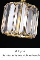 Lámpara Colgante De Cristal Moderno Nórdico En Oro Iluminación Pendente Para Dormitorio Sala De Estar Restaurante Tienda Bar Decoración - details 11