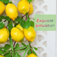 2pcs Decoración De Pared De Jardín Artificial Naranja 52CM Frutas Artificiales Para El Hogar Y Fotografía Propiedades De Interiores Y Exteriores - details 0