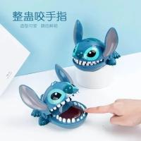 Disney Figura De Acción Stitch Dentista Juguete Divertido Para Niños Regalos De Navidad Y Cumpleaños Figura De Mão Anime Stitch Mordedor De Dedo - details 0