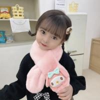 Bufanda De Peluche Para Niñas Hello Kitty Kawaii Cinnamoroll Kuromi My Melody Accesorio De Cosplay De Anime Suave Y Gruesa Regalo Para Niños - details 8