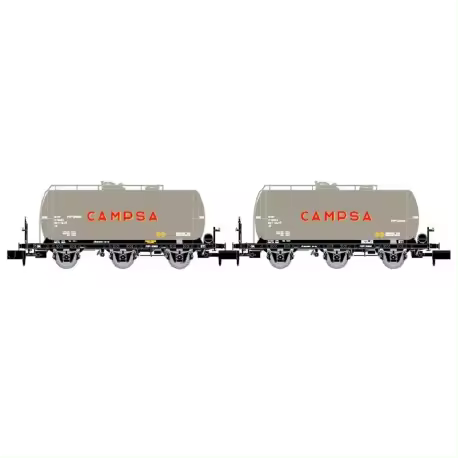 Set de dos vagones cisterna ''CAMPSA'', RENFE. - 1