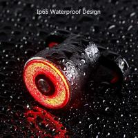 Luz trasera de Bicicleta, Luz trasera LED impermeable, Luz trasera de carga USB, Luz de advertencia de Bicicleta trasera - details 0