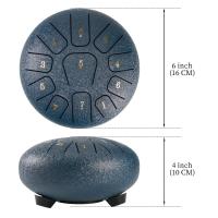 Kit De Tambor De Lenguas Miwayer 6" Con 11 Notas Herramienta De Alivio De Ansiedad Instrumento De Sonido Para Yoga/Medicina/Aire Libre - details 1
