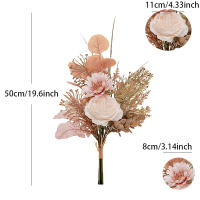 Rosa De Seda Alta Calidad Pekino Artificial Flor Para Decoración De Hogar Y Fiestas Boda Aniversario Regalo De Graduación Decoración De Navidad - details 4