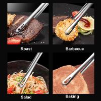 Pinzas De Barbecue De Acero Inoxidable Con Mango Largo Antideslizantes Para Carne Pinzas De Cocina Para BBQ Tweezers Churrasco - details 4