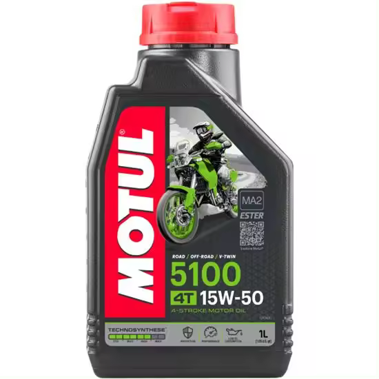 Motul Aceite 5100 15W50 para Moto 4 Tiempos 1L - 1
