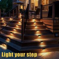 Lámpara Solar LED Para Escaleras 2PS Iluminación Exterior Impermeable Para Paredes Jardines Vallas Y Paredes De Fences Decorativas - details 5