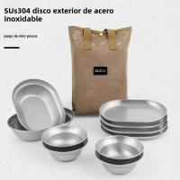 Juego De Comedor Portátil NOBANA Para Camping Con Utensilios Pulidos Fácil De Limpia Accesorios De Cocina Para Exteriores - details 4