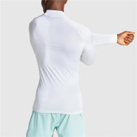 Camiseta De Correr Para Hombre Con Cuello Alto Compresión Manga Larga Secado Rápido Ropa Deportiva Para Gimnasio Y Fitness Estilo T-Shirt Sólido - details 6