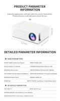 Miniproyector, proyector portátil para dibujos animados, regalo para niños, proyector de películas para exteriores, proyector de video LED Pico para cine en casa, compatible con teléfonos inteligentes, HDMI, USB, AV, Fire Stick, PS5 - details 13