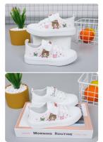 Zapatos De Lona Para Niñas Dibujos Animados Ligeros Y Cómodos Zapatillas Deportivas Planas Para Estudiantes Verano Antideslizantes Tela Superior PU Cierre De Correas EVA Para El Acolchado Suela De Goma - details 8
