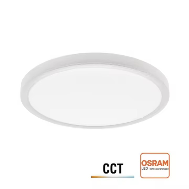 LEDBOX Plafón Led MOON KRAMFOR 22W, Ø300mm, CCT, regulable, blanco, 3000-4000-6000K. Iluminación interior LED, Plafones de Led - 1