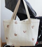 Bolso De Mano Grande De Algodón Japonés Y Coreano Para Mamá Bolsa De Almacenamiento Simple Con Capacidad Grande Bolsa De Bajo El Brazo - details 4
