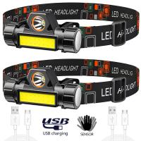 Linterna Frontal Recargable Mini COB Con Batería 18650 Integrada Luz Exterior Para Senderismo Y Exteriores Con Dimming Sin Esmerilamiento - details 10