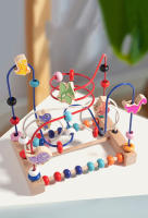 Juguetes Montessori Para Bebés Madera Dinosaurio Carrusel De Bolas Laberinto Educativo Para Niños Juego De Matemáticas Tema Animales Y Naturaleza - details 4