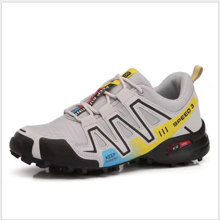 MOV-Zapatos de senderismo impermeables para hombre, calzado ligero y cómodo de cuero, antideslizante para caminar - 1