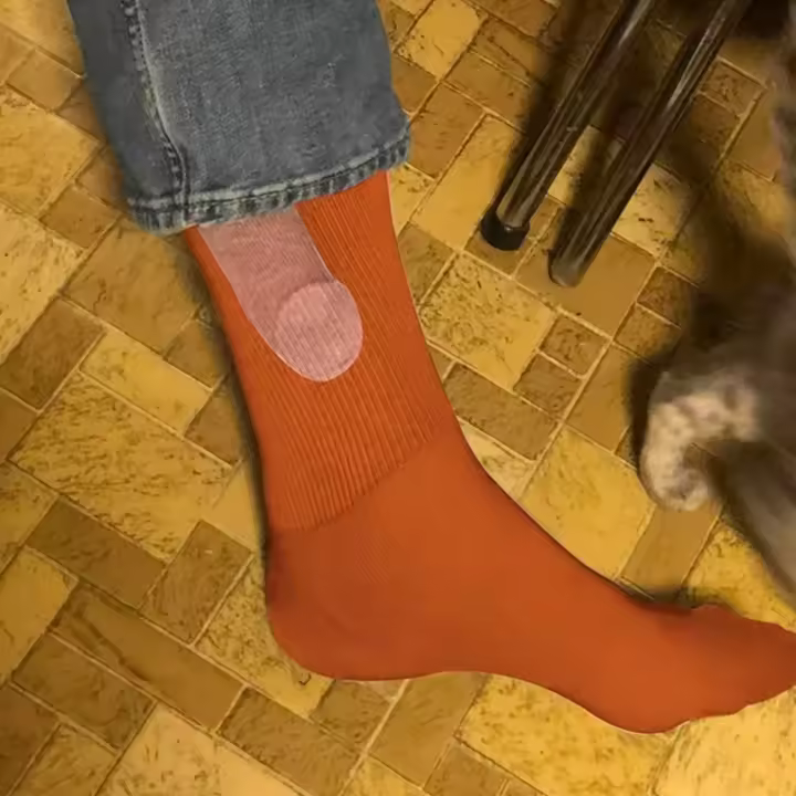 1 Par De Calcetines Casuales Divertidos Para Hombres Y Mujeres Calcetines De Algodón Con Patrón Original Regalo De Navidad Hip-Hop Calcetines De Moda - 1