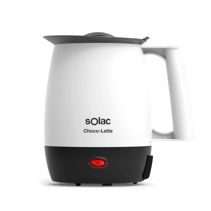 Solac - Hervidor eléctrico portátil, Calentador de leche. Calienta chocolate, agua, sopa a 250W con Capacidad de 1L. Incluye Filtro anti-nata y recubrimiento anti adherente. Milk kettle - 1