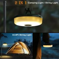 Tira De Medición LED Recargable USB Solar RGB Y Cálida Luz De Camping Picnic Decoración De Restaurante Y Tent 10M Luz De Cadena Portátil - details 2
