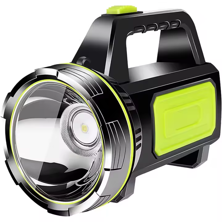 Linternas portátiles LED súper brillantes, linterna recargable, 2 modos, reflector LED de 1200 mAh, linterna de emergencia para exteriores - 1