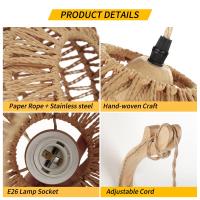 Lámpara De Pared De Rotura Led En Alambre Para Dormitorio Y Sala De Estar Luz Tejida Lámparas De Noche E27 Retro Decoración Interior Fijaciones - details 9